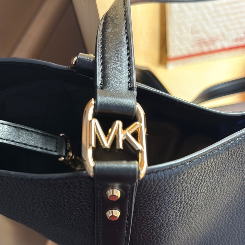 Michael Kors Black Saffiano Leather Tote - Picture 4 of 5